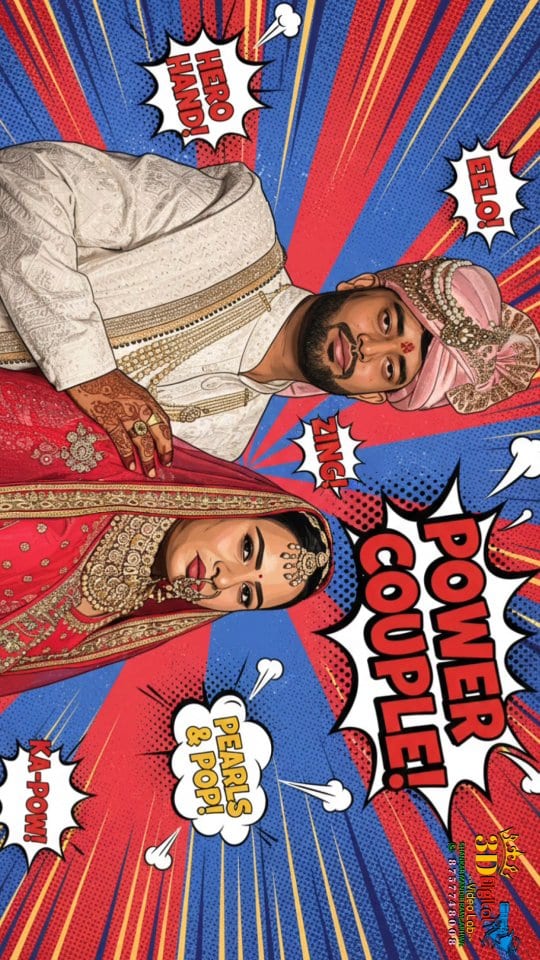 Creative pre-wedding edit