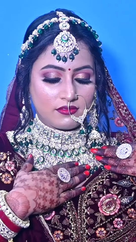 Bridal makeup portrait